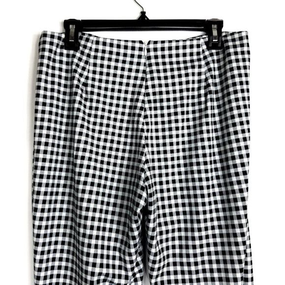 Princess Polly Iggy Black White Gingham High-Rise Pants - Picture 5 of 7
